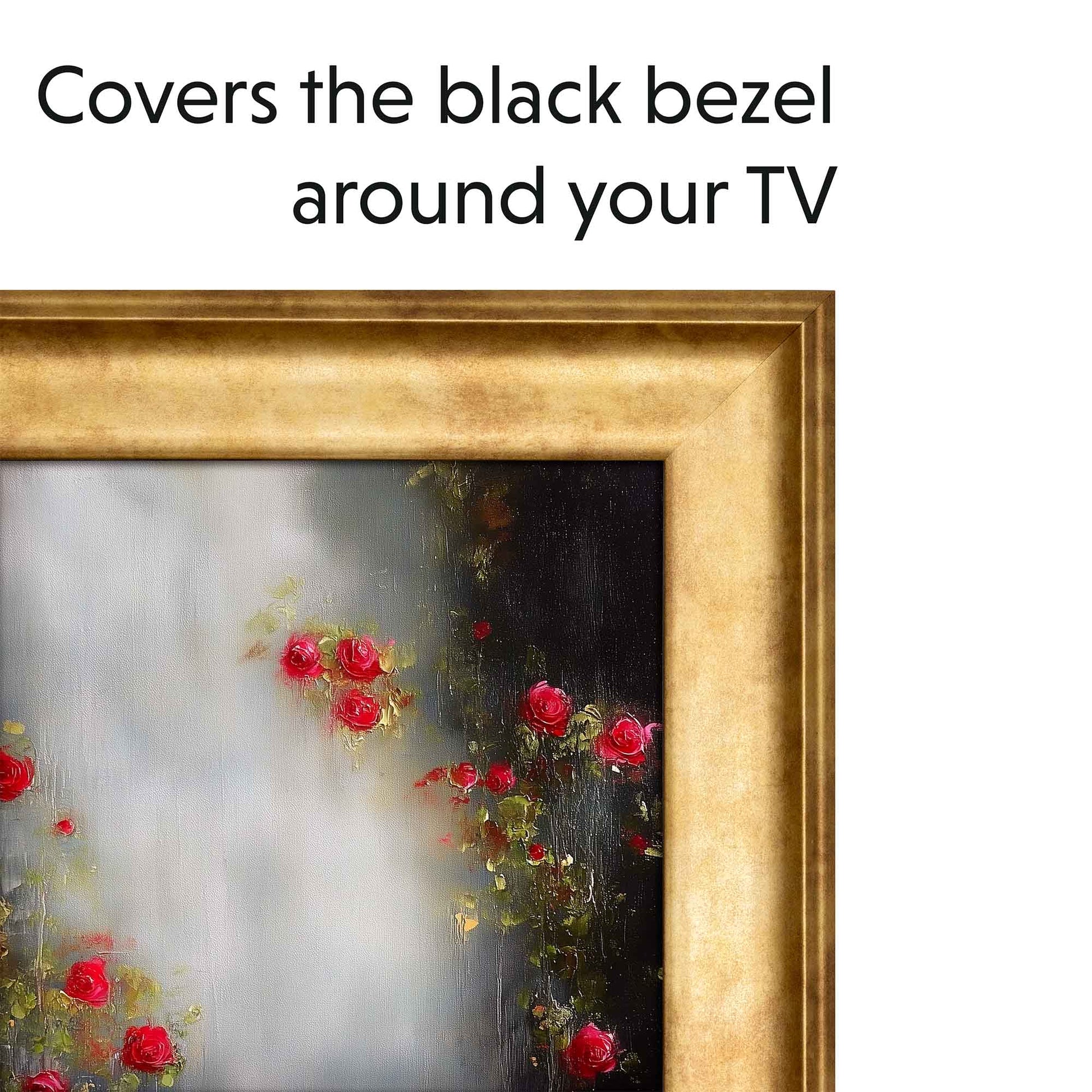 Matte Gold Metallic Tv Frame for Samsung The Frame, Gold Hisense Tv Frame, Gold Frame Tv Bezel for TCL NXTFrame 32 43 50 55 65 75 85 inch