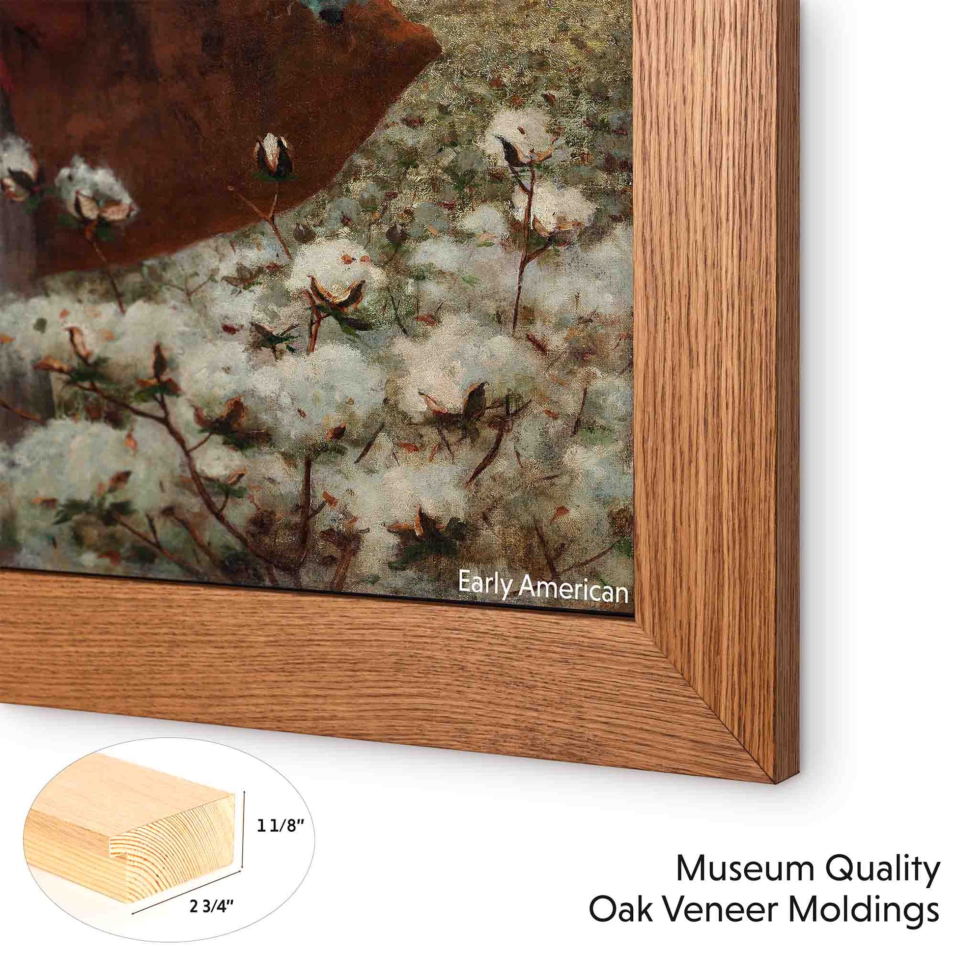 Early American Oak Wooden Frame Tv Stained with Early American