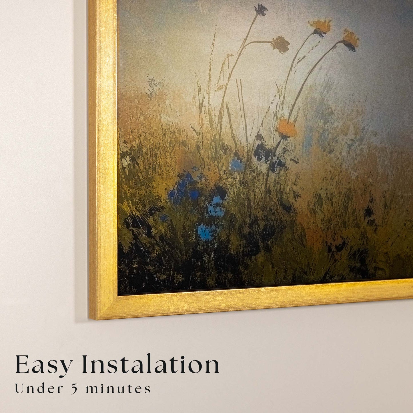 Hand Gilded Thin Gold TV Bezel corner