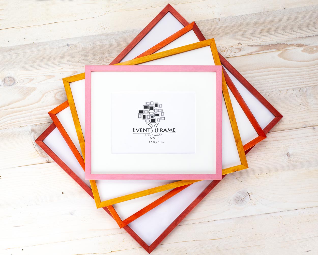 Cadre photo à bords super fins, couleur unie de votre choix dans un style minimaliste.