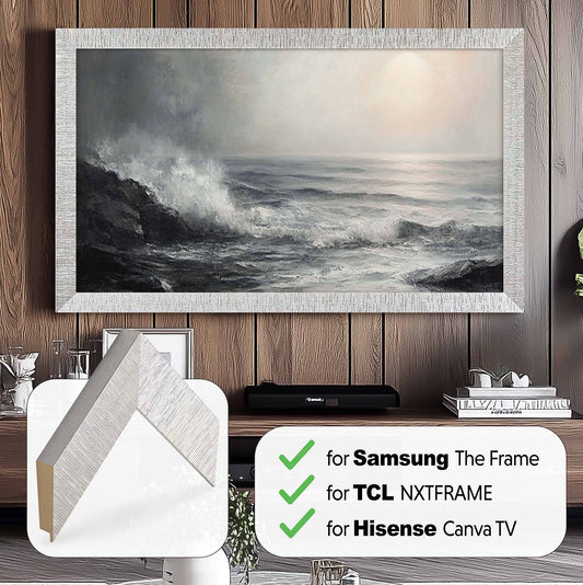 Modern Silver TV Frame