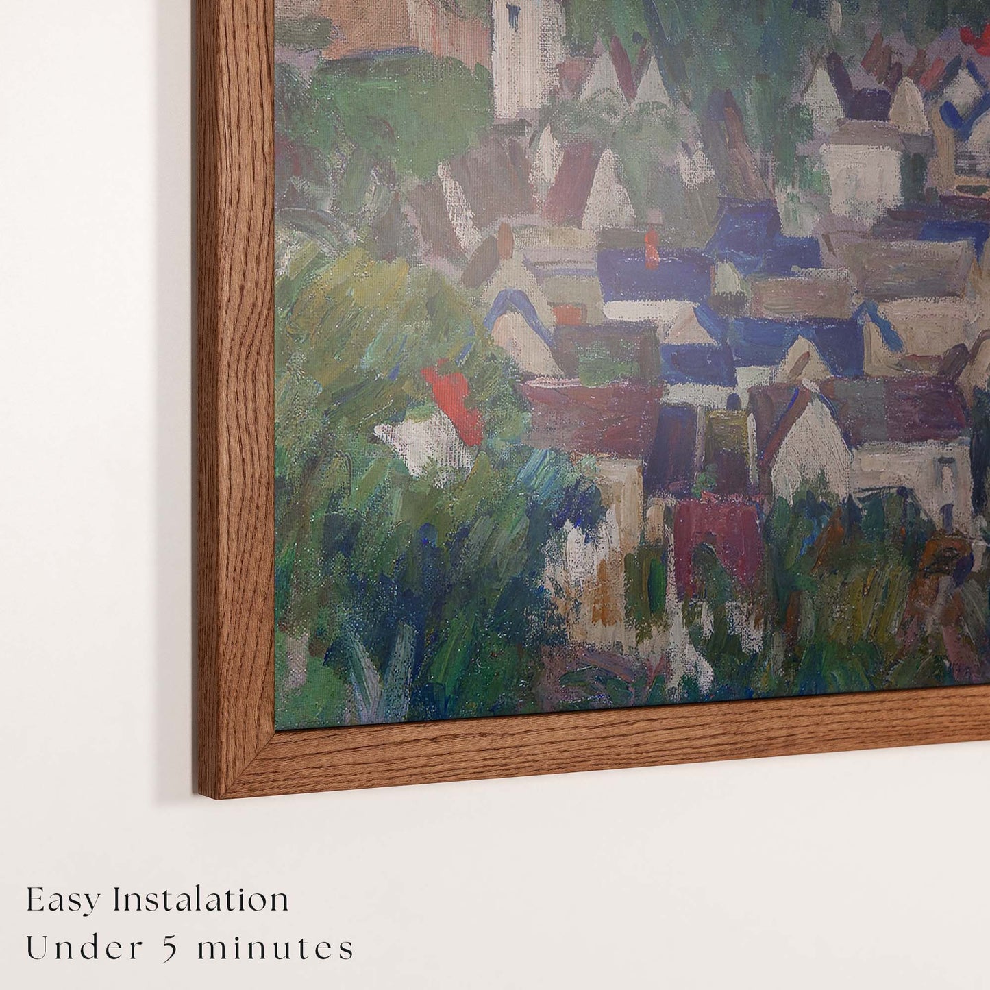 Échantillons de cadres de télévision en bois dur teinté fin