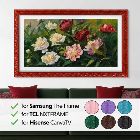 TV frame Samples for Samsung & TCL TV's, Tv Mount Sample, Solid Color Tv Bezel, A Physical Tv Frame Molding Sample to review for color