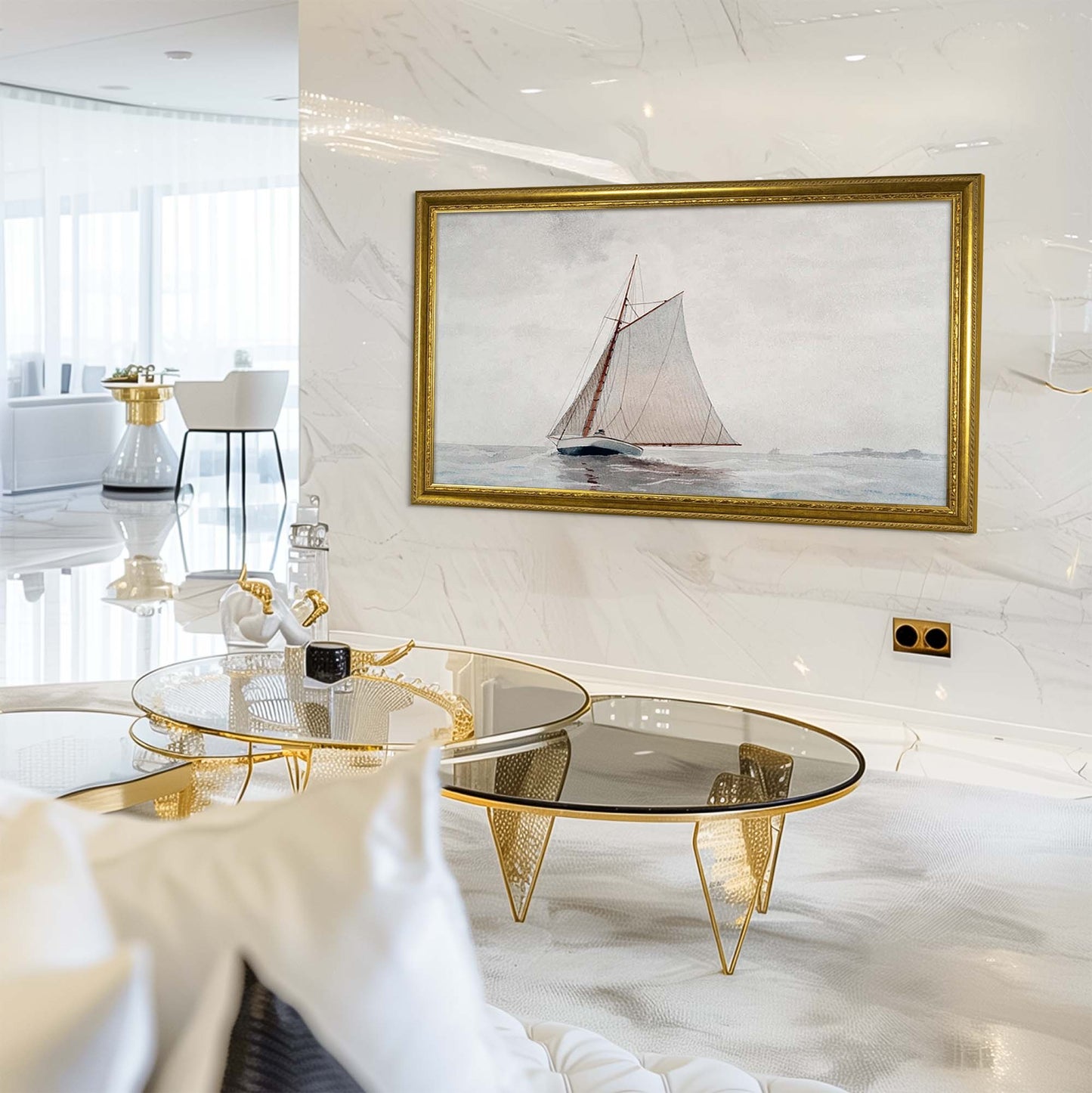 Classic Ornate Gold TV Frame