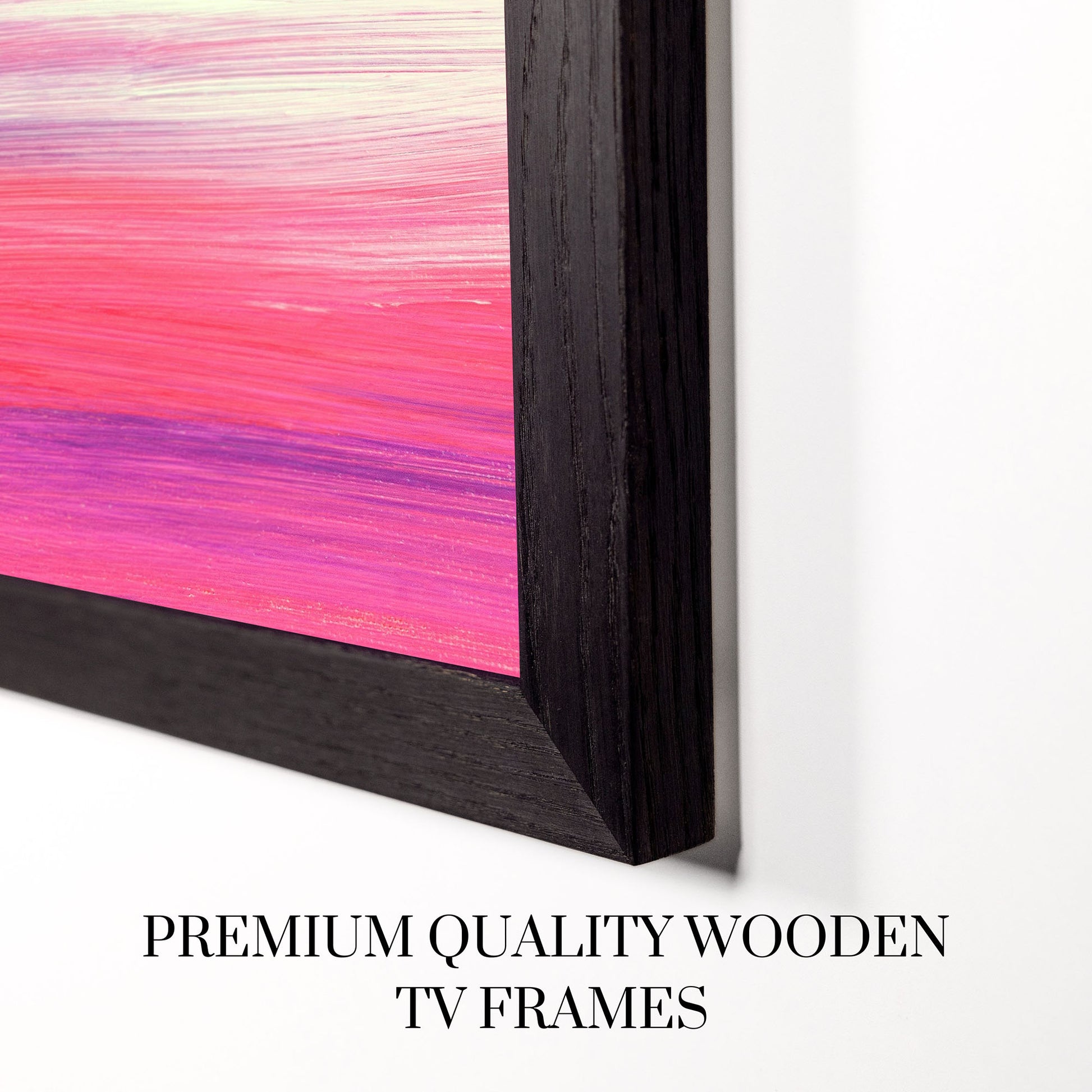 Premium quality Black oak TV Bezel for Samsung The Frame