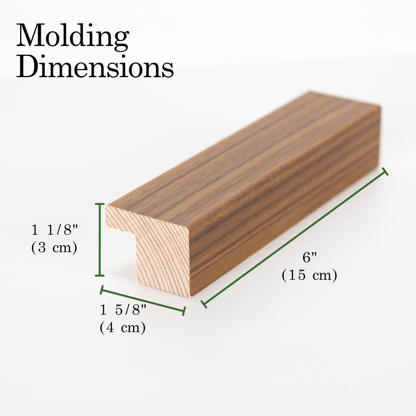 Walnut TV Frame samples Measurements