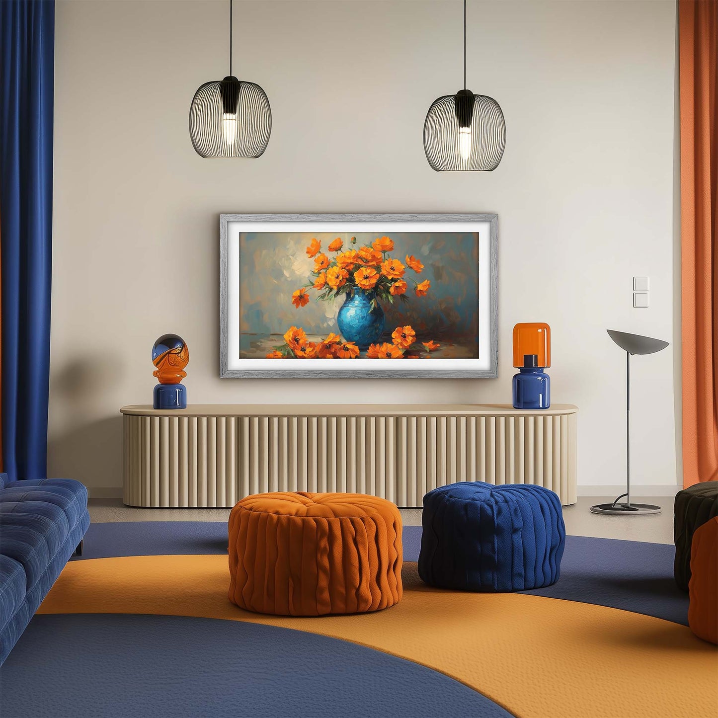 Verzierter Goldrahmen für Samsung The Frame TV, handgefertigte TV-Lünette mit Antik-Gold-Finish, Holz-TV-Rahmengrößen 32, 43, 50, 55, 65, 75, 85 Zoll