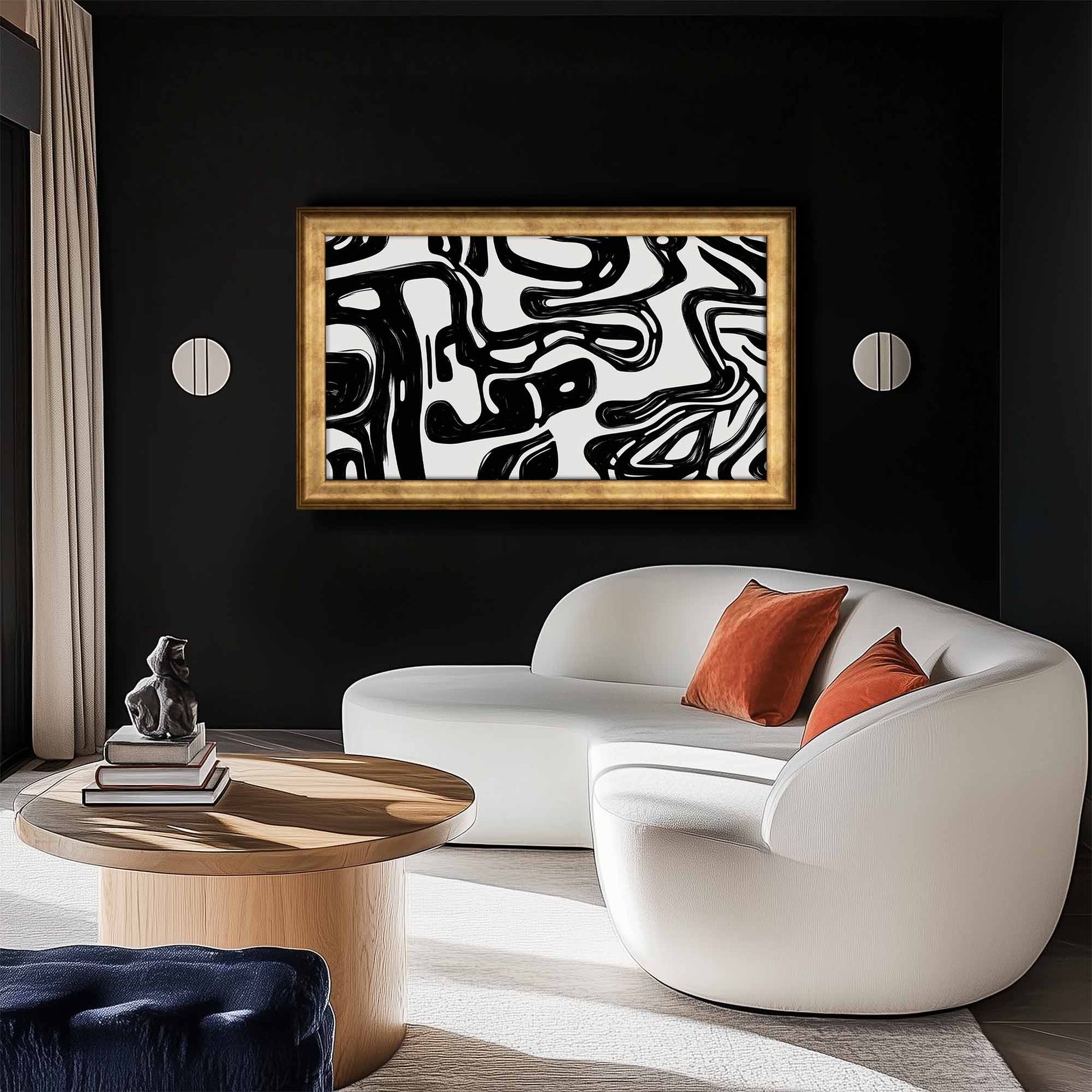 Matte Gold Metallic Tv Frame for Samsung The Frame, Gold Hisense Tv Frame, Gold Frame Tv Bezel for TCL NXTFrame 32 43 50 55 65 75 85 inch