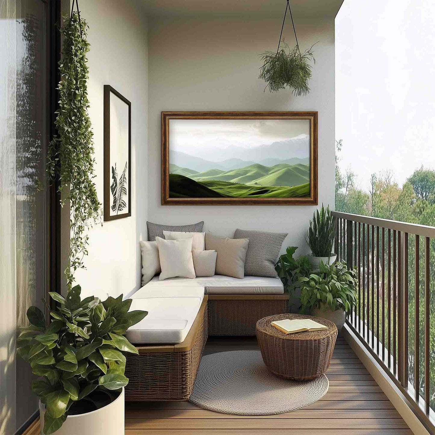 Brown and Gold TV Frame