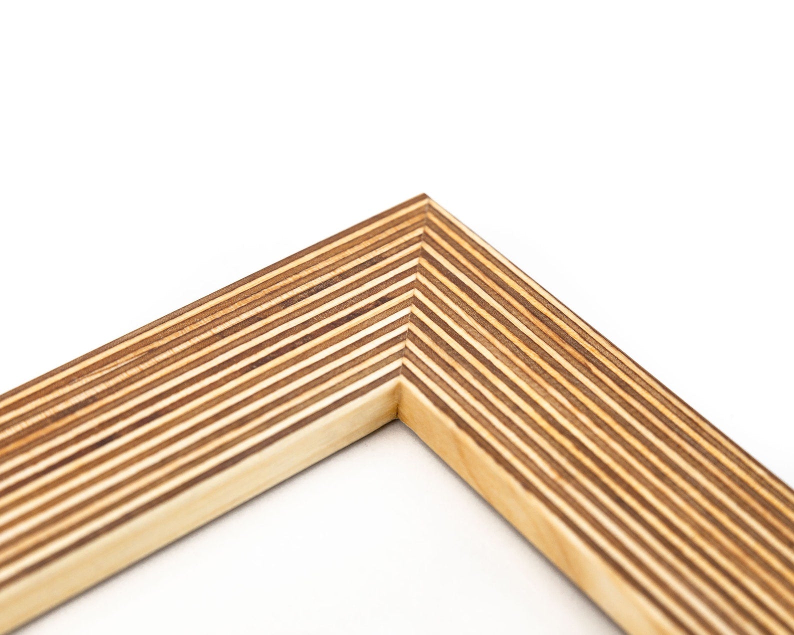 Close-up of a wooden picture frame corner on a white background. Wood Picture Frame, Wood Photo Frame, Birch Wood Frame A5 A4 A3 4x4 4x6 5x5 5x7 5.5x8.5 6x6 6x8 7x7 7x9 8x8 8x10 9x9 10x10 8x12 11x14 20x30