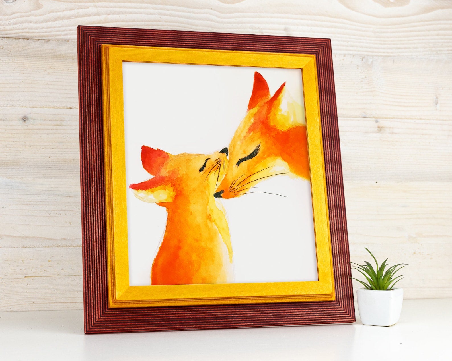 Red and Yellow baltic birch picture frame for art photography, custom sizes, made from high quality durable materials, perfect for gallery walls. Double Black Custom Picture Frame, Handmade Wooden Photo Frame, Black Poster Frame, Contemporary style A1 A3 A5 4x6 9x12 16x20 18x24 36x40