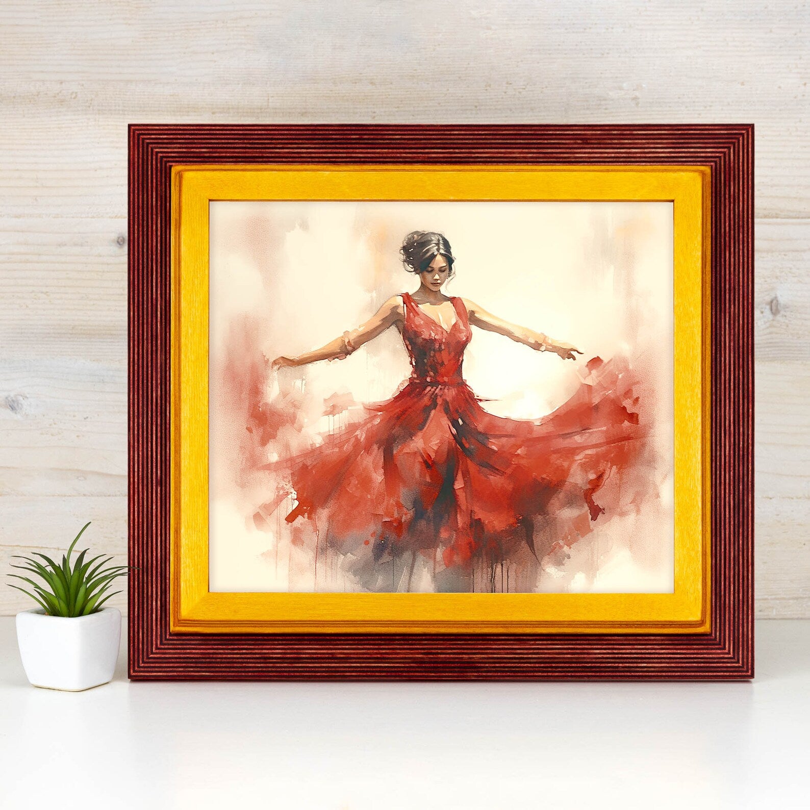 Red and Yellow baltic birch picture frame for art photography, custom sizes, made from high quality durable materials, perfect for gallery walls. Double Black Custom Picture Frame, Handmade Wooden Photo Frame, Black Poster Frame, Contemporary style A1 A3 A5 4x6 9x12 16x20 18x24 36x40