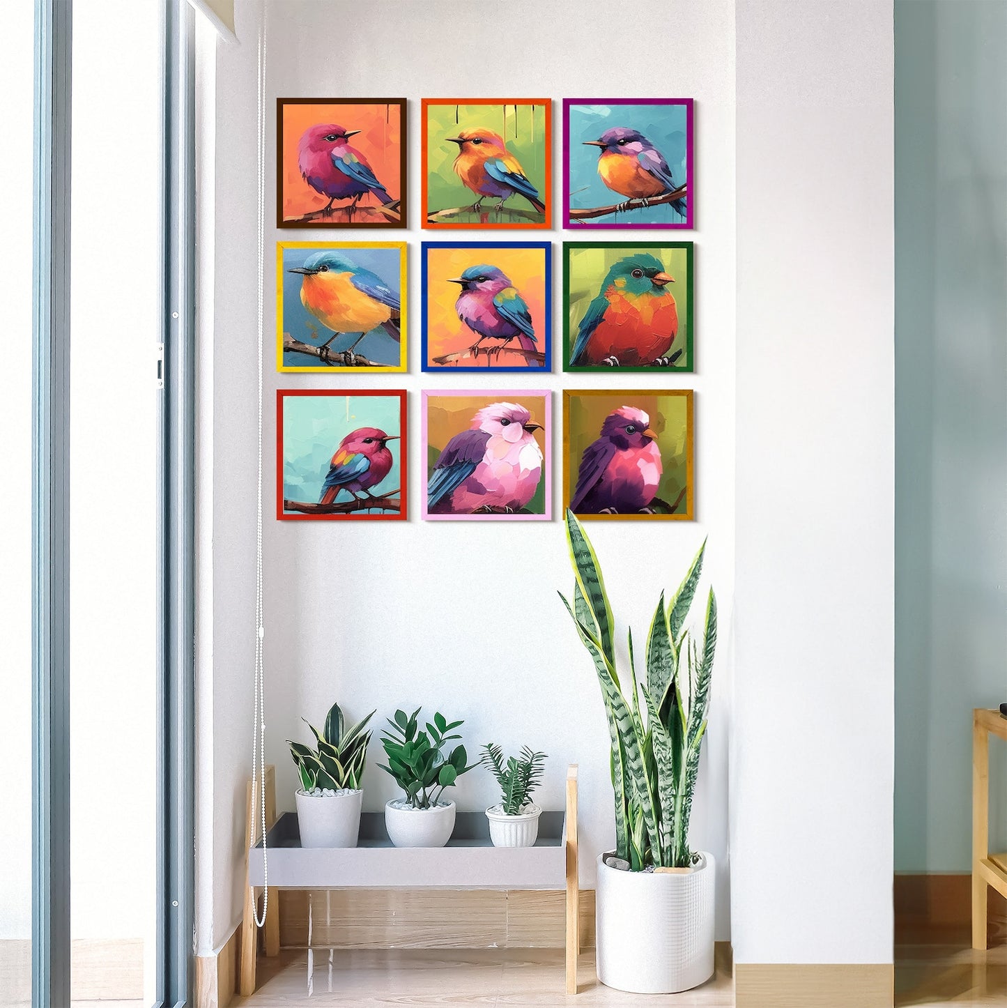 Cadre photo à bords super fins, couleur unie de votre choix dans un style minimaliste.