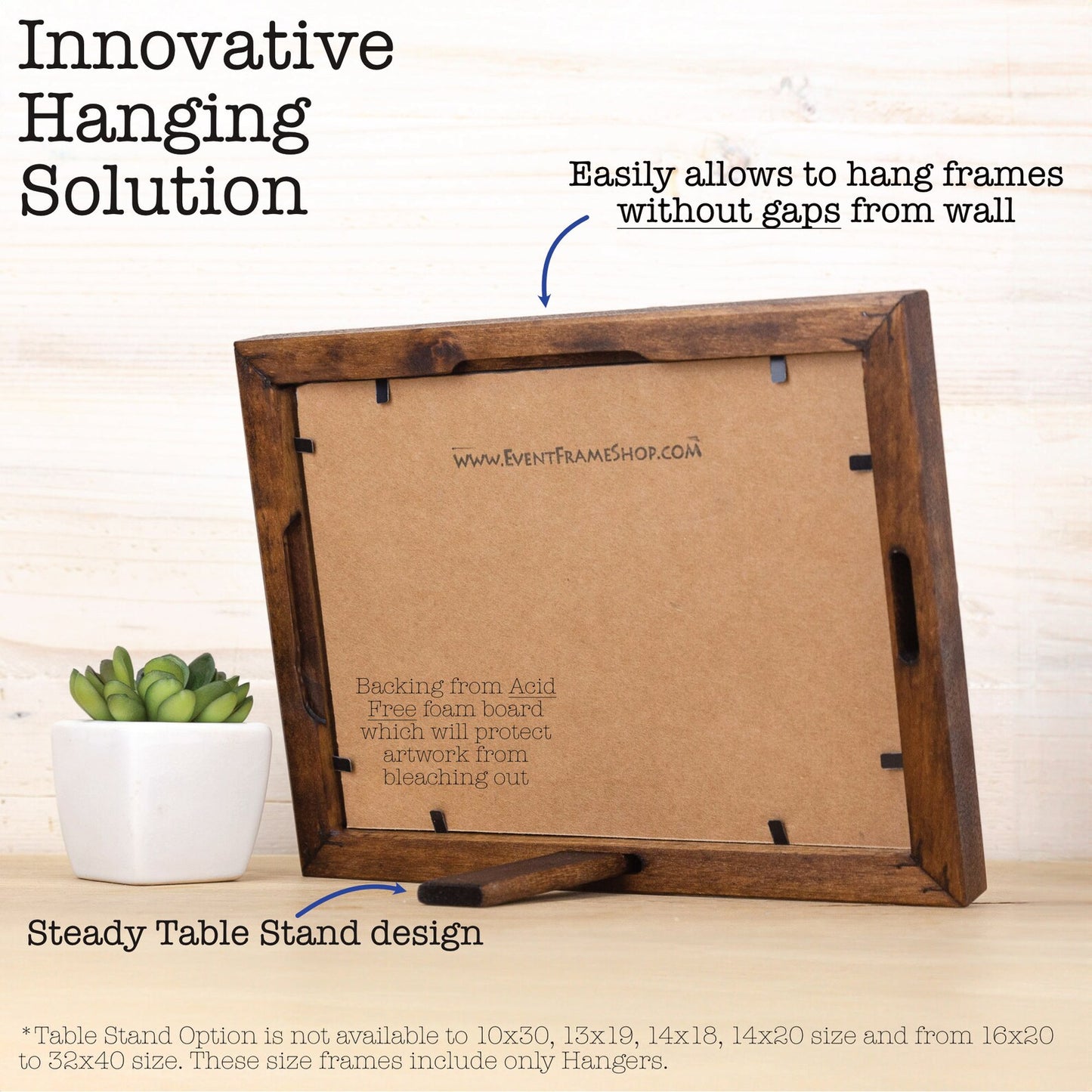 Retro Mid Century Birch Picture Frame