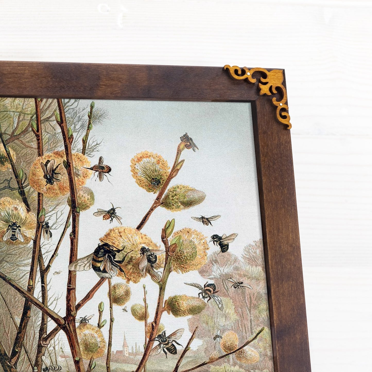 Retro Mid Century Birch Picture Frame
