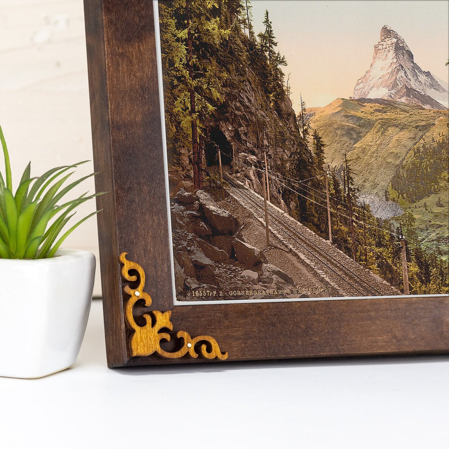 Retro Mid Century Birch Picture Frame