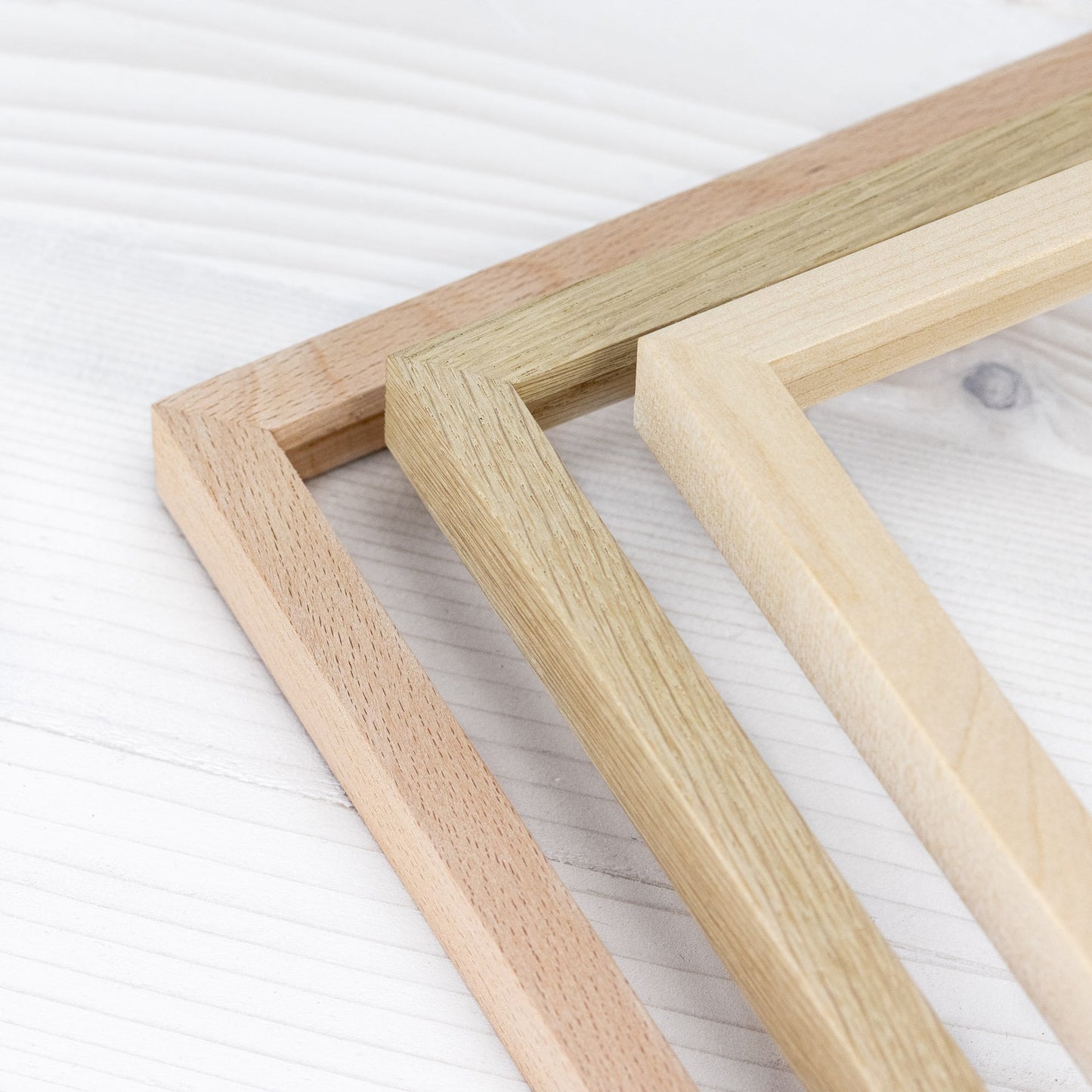 Natural Soap Hardwood Picture Frame, 1/2 Thin Edge