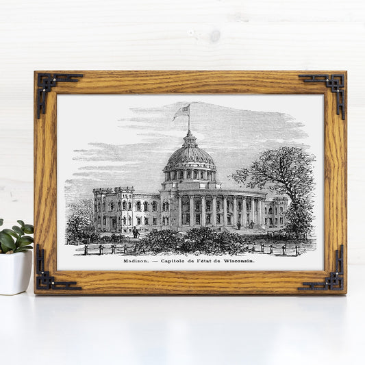 Retro Wall Art Frame, Vintage Design Farm House Photo Frame, Handmade Chalet Decor,Mid Century Modern Light Academia Decor A1 A3 24x32 24x36