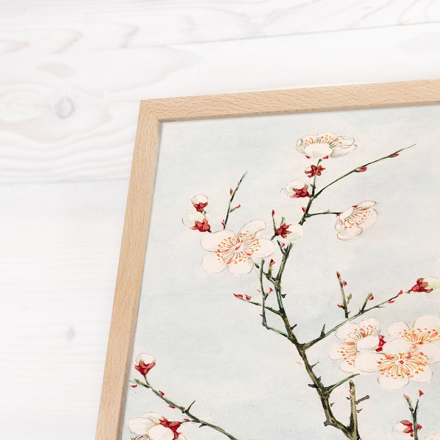 Natural Soap Hardwood Picture Frame, 1/2 Thin Edge