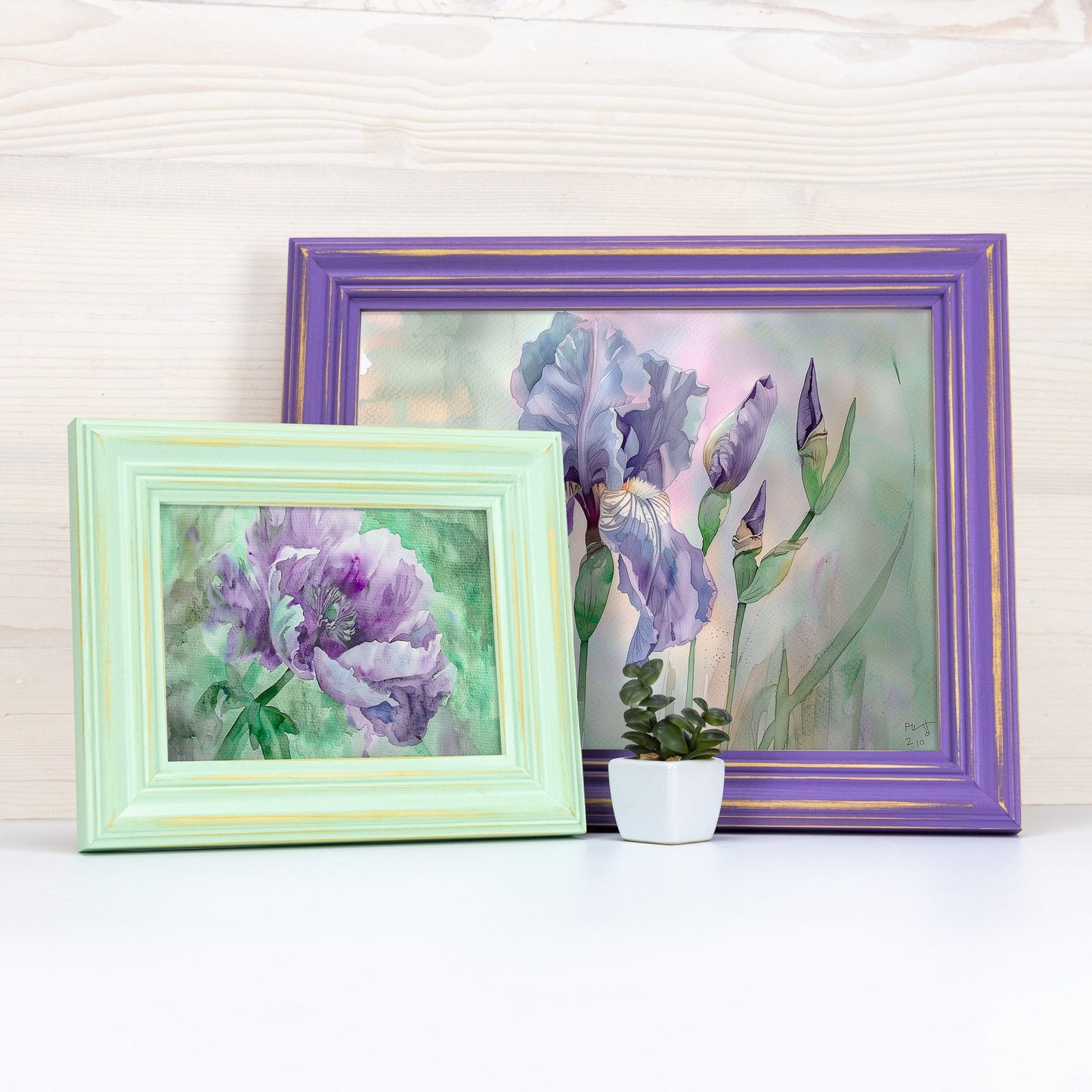 Wide Distressed Picture Frame