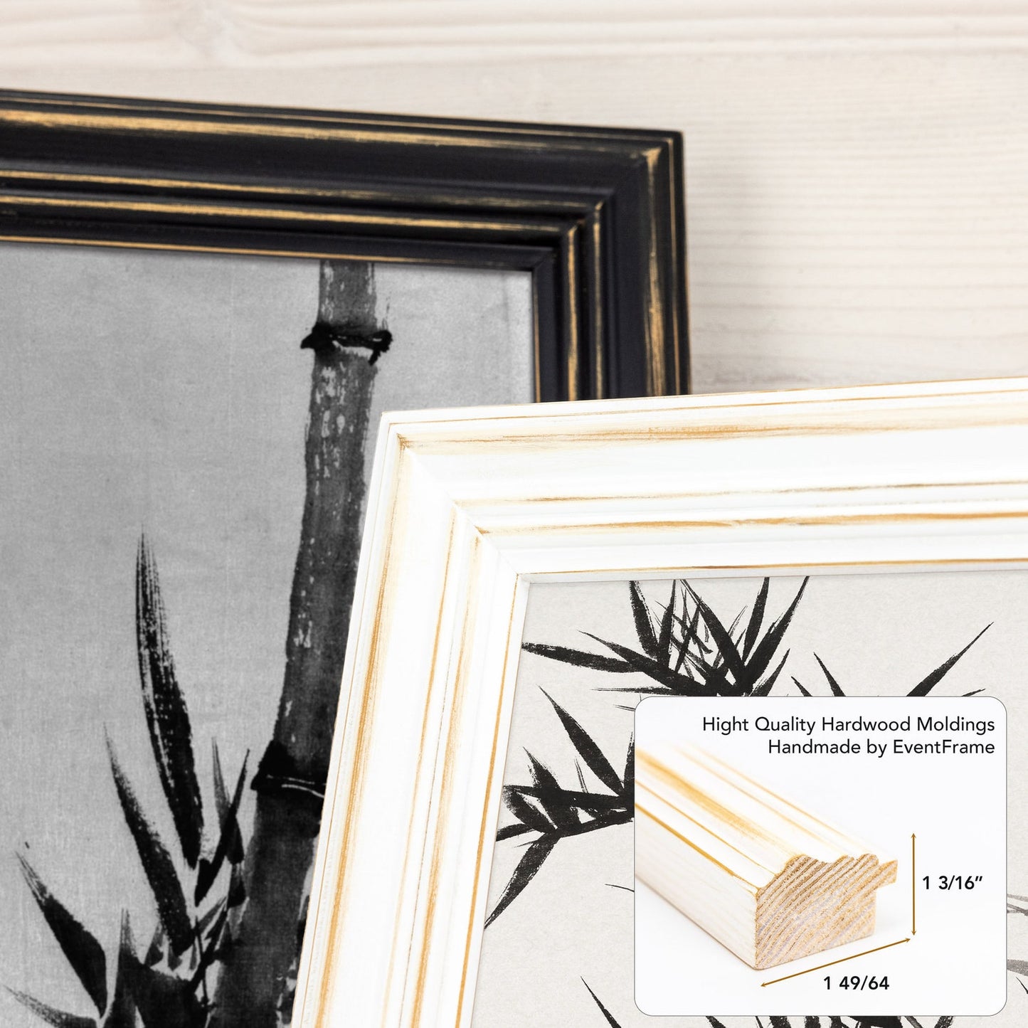 Wide Distressed Picture Frame