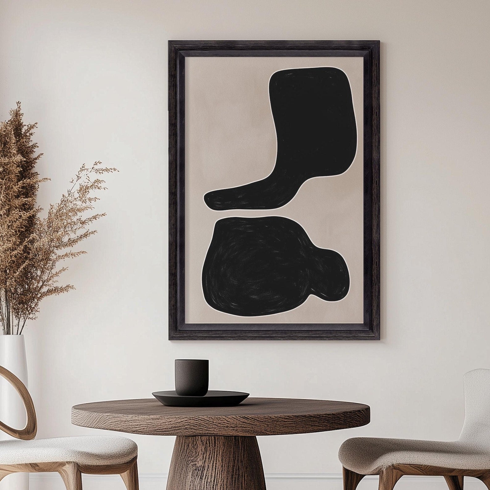 Double black baltic birch picture frame for art photography, custom sizes, made from high quality durable materials, perfect for gallery walls. Double Black Custom Picture Frame, Handmade Wooden Photo Frame, Black Poster Frame, Contemporary style A1 A3 A5 4x6 9x12 16x20 18x24 36x40