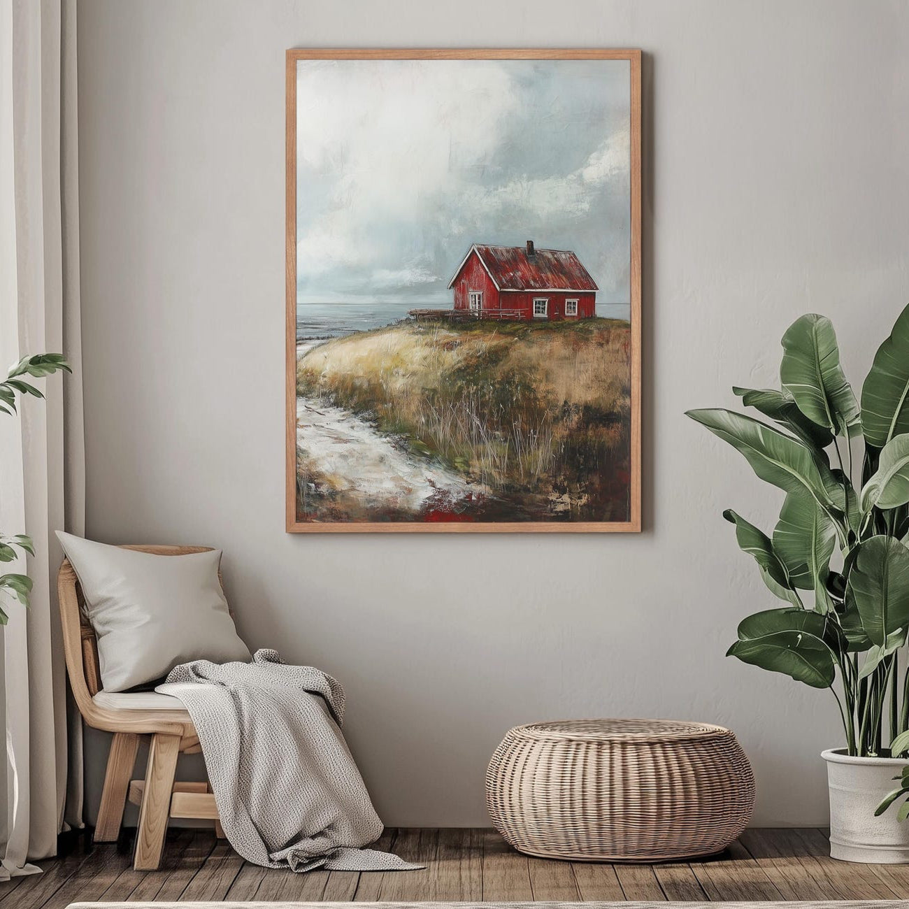 Super Slim Cherry Hardwood Picture Frame 1/2 Thin Edge