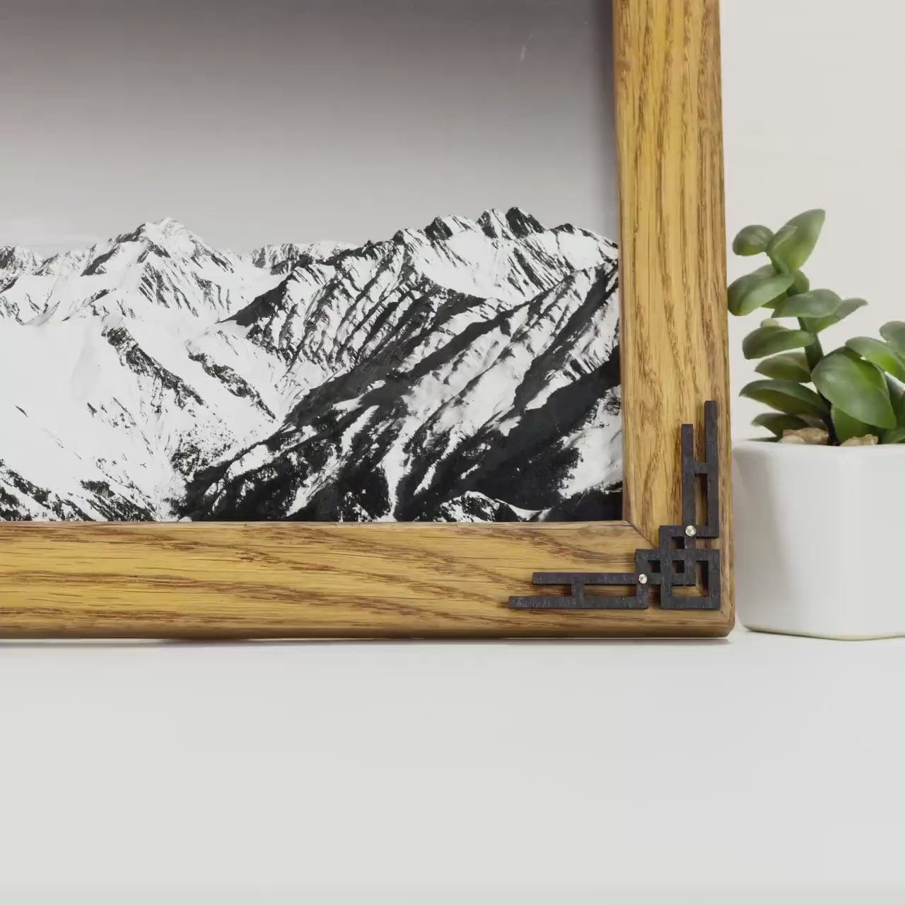 Retro Wall Art Frame, Vintage Design Farm House Photo Frame, Handmade Chalet Decor,Mid Century Modern Light Academia Decor A1 A3 24x32 24x36