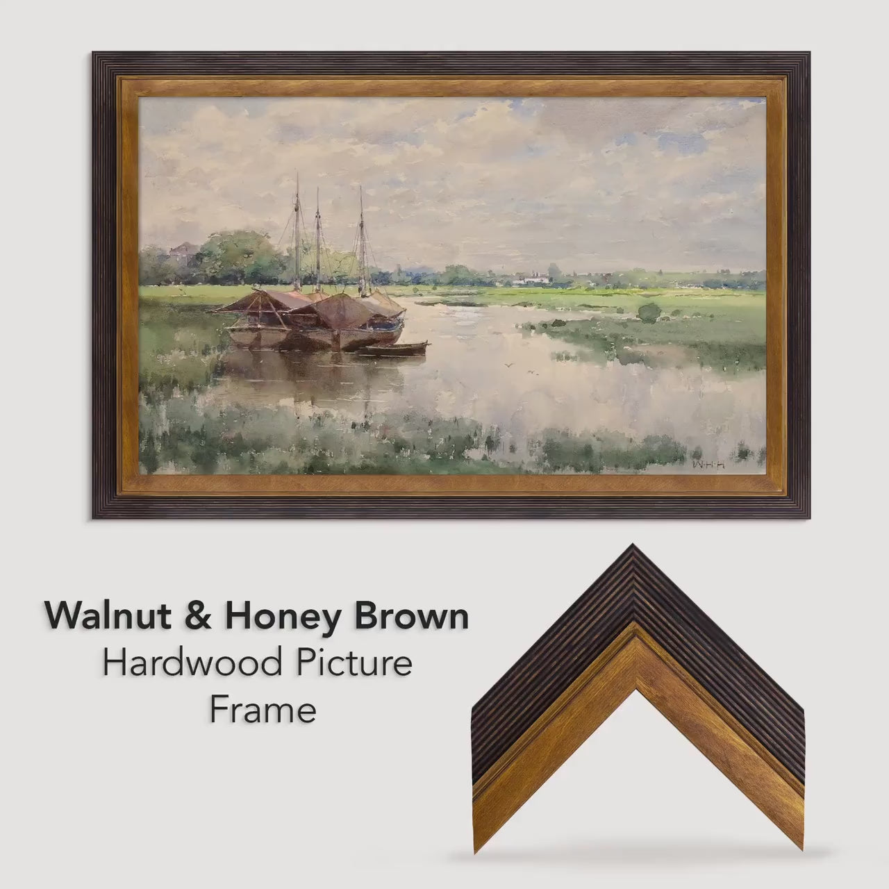 Walnut Brown and Honey Brown baltic birch picture frame for art photography, custom sizes, made from high quality durable materials, perfect for gallery walls. Double Black Custom Picture Frame, Handmade Wooden Photo Frame, Black Poster Frame, Contemporary style A1 A3 A5 4x6 9x12 16x20 18x24 36x40