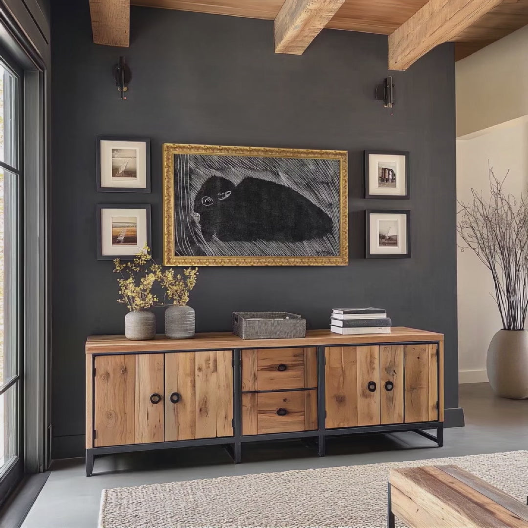 ornategoldtvframeshowcasevideo