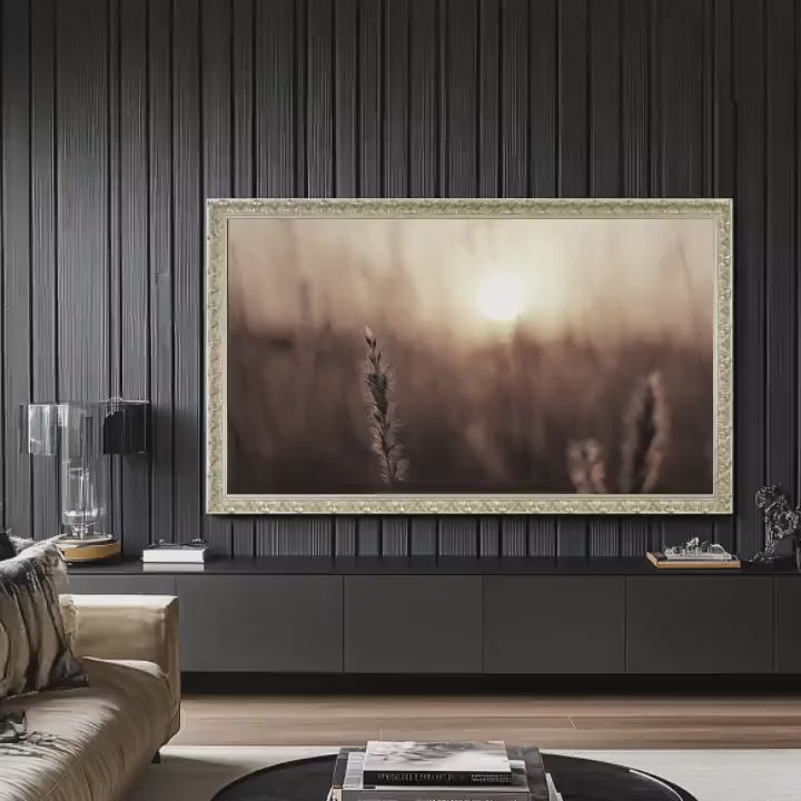 Ornate Champagne Frame for Samsung The Frame, Mount for Hisense CanvasTV, Bezel for NXTFRAME by TCL Tv, Sizes 32 43 50 55 65 75 85 inch