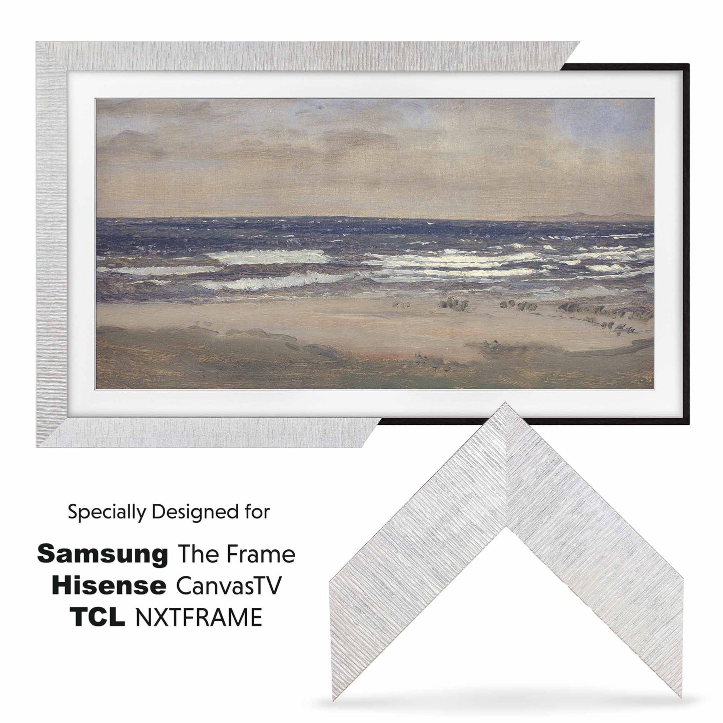Framed artwork displayed in frame tv with for Samsung, Hisense, CanvasTV, TCL, and NXTFRAME.
