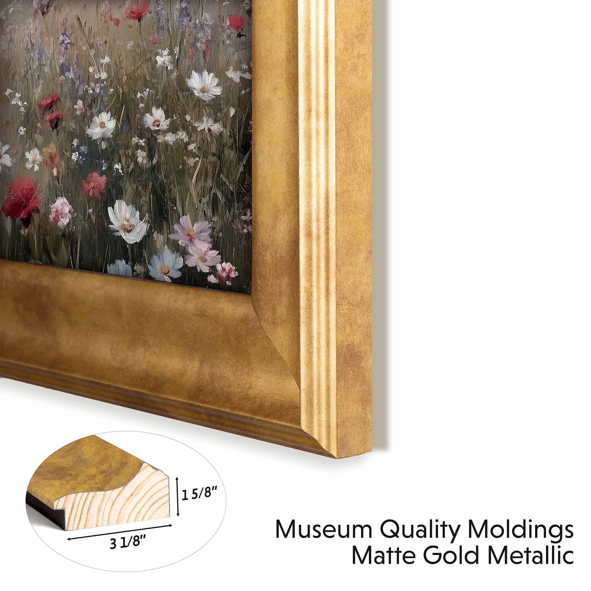 Matte Gold Metallic Tv Frame for Samsung The Frame, Gold Hisense Tv Frame, Gold Frame Tv Bezel for TCL NXTFrame 32 43 50 55 65 75 85 inch