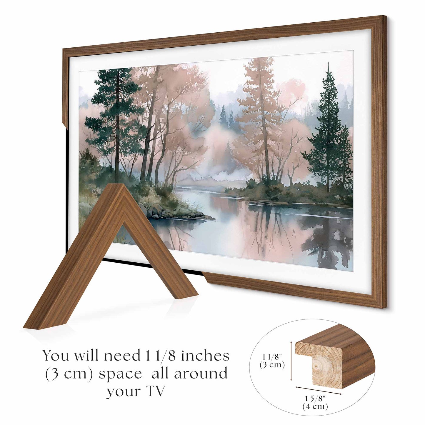 Thin Walnut TV frame