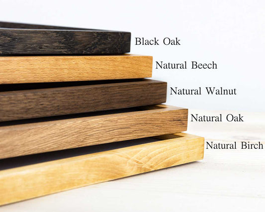 Super Slim Natural Hardwood Picture Frame, Natural Hardwood of Your Choice, 1/2 Thin Edge