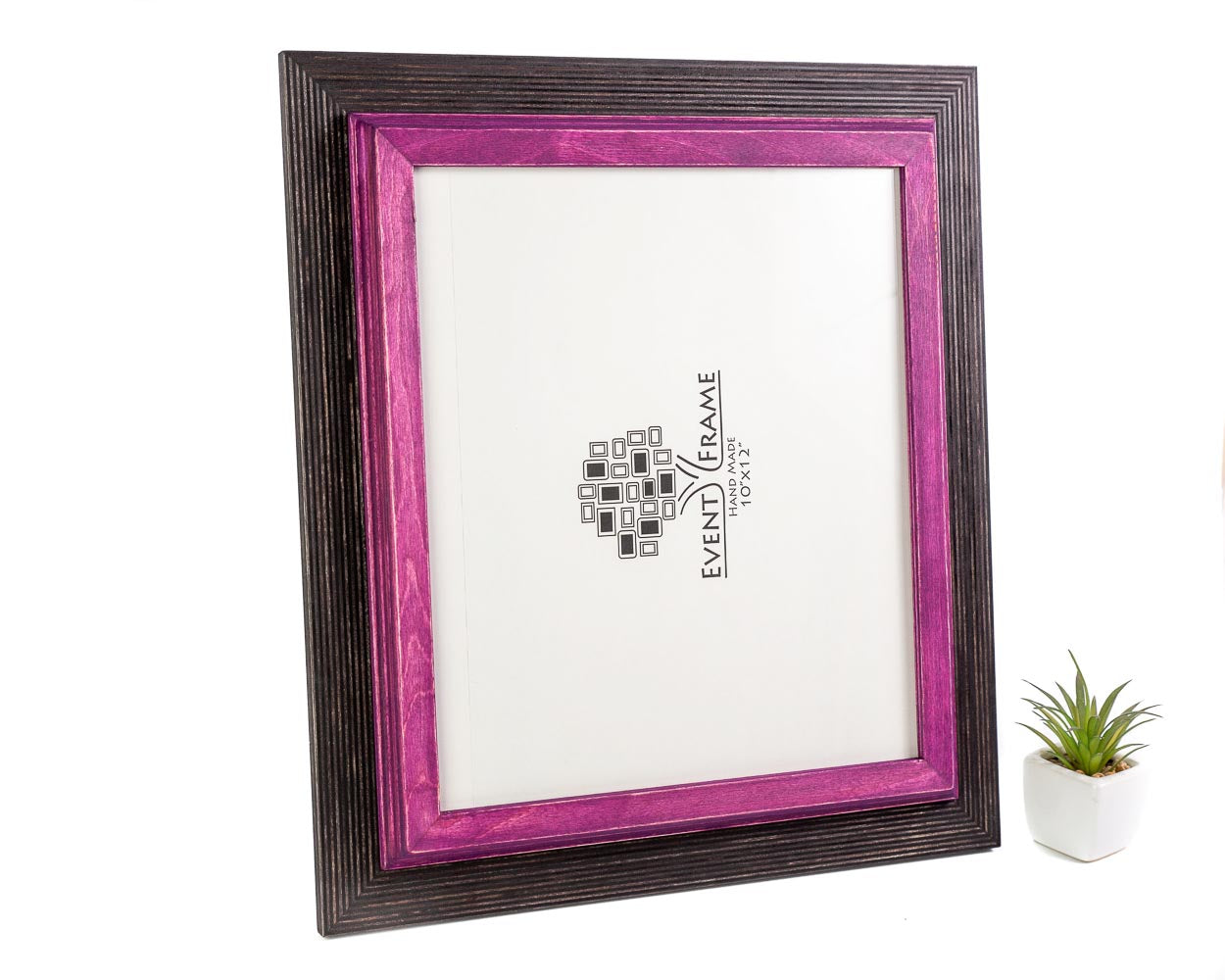 Wooden Black + Purple Picture Frame, Hand Painted Picture Frame, Custom Size Frames A5, A4, A3, A2, 4x6, 5x10, 10x12, 12x16, 18x24, 20x30