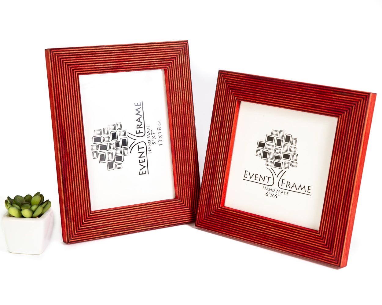 Red + White Custom Wooden Frame, Double Color Photo Frame, Modern Wall Frame, Custom Size Poster Frame A1 A3 A4 8x8 12x18 18x24 20x30 24x36