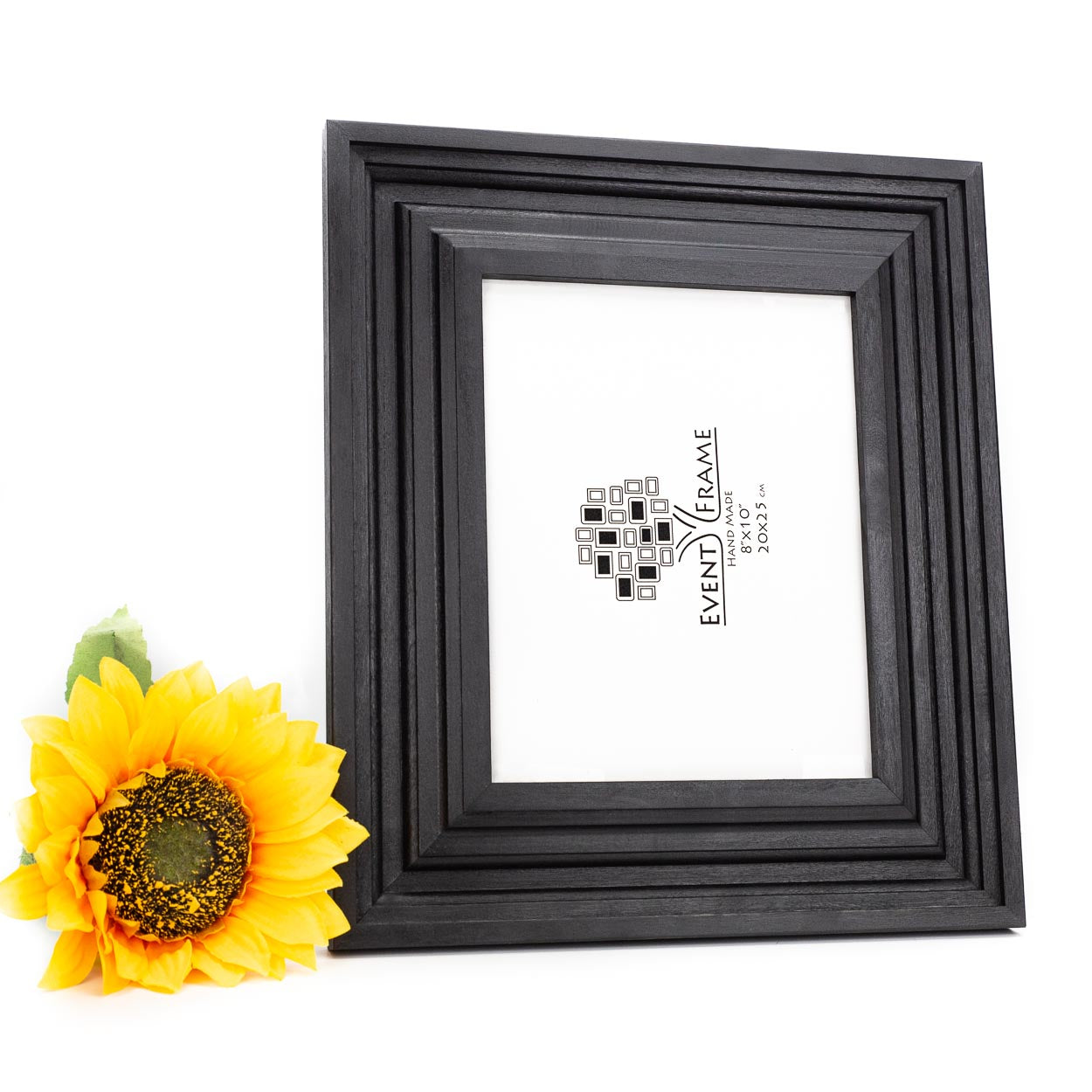 Cadre photo coloré de style vintage en bois dur de bouleau massif de 3 pouces de large