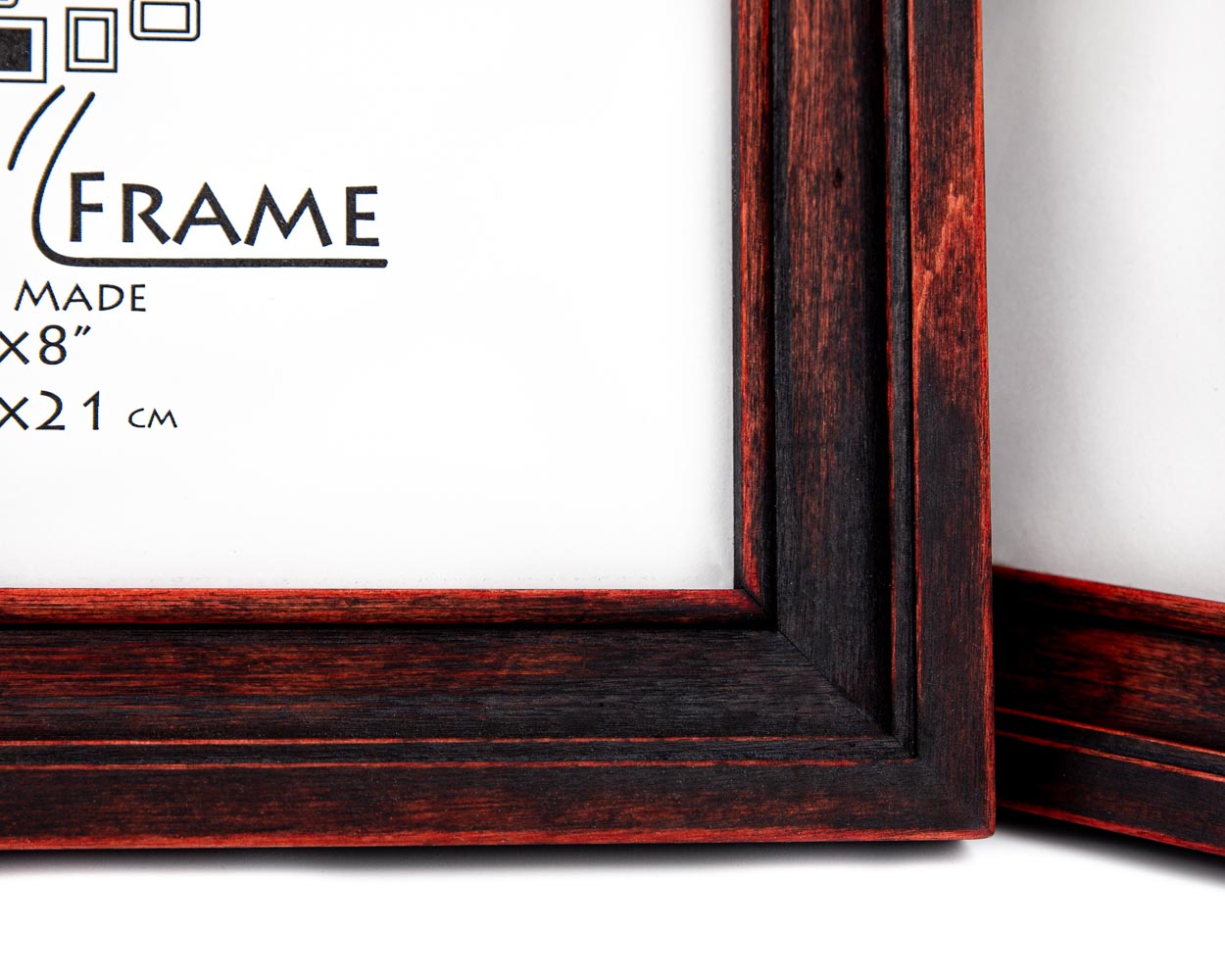 Reddish Black Shabby Chic Picture Frame, Hand Distressed Gallery Wall Frame, Custom Size Photo Frame A1, A2, A3, 11x14, 16x20, 18x24, 24x36