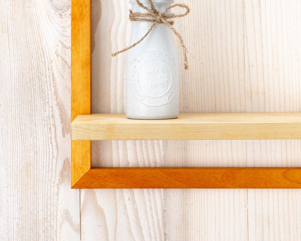 Stylish wooden floating shelve unique gift idea home decor.