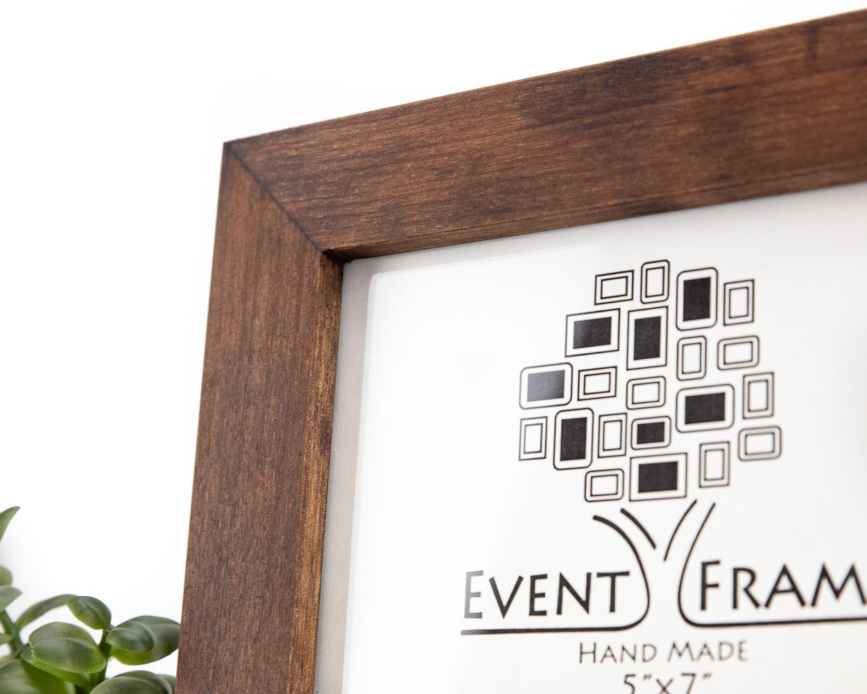 Brown Modern Design Photo Frame from Solid Birch Hardwood 34 mm