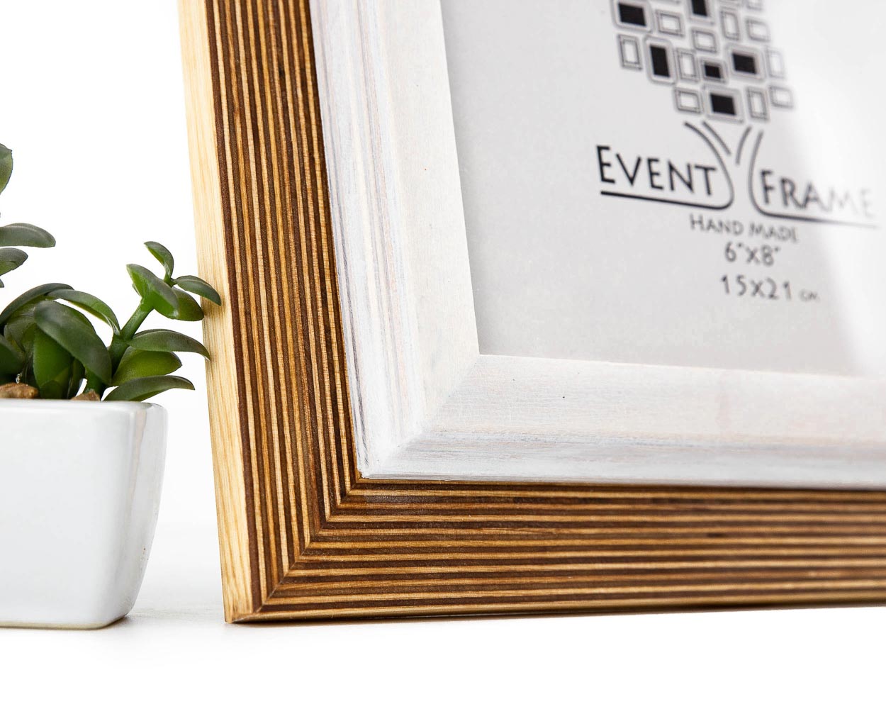 Natural + White Picture Frame, Wooden Photo Frame, Rustic Frame, CUSTOM SIZES - 4x6 5x5 5x7 5.5x8.5 6x6 6x8 8x8 8x10 10x10 8x12 8.5x11 11x14