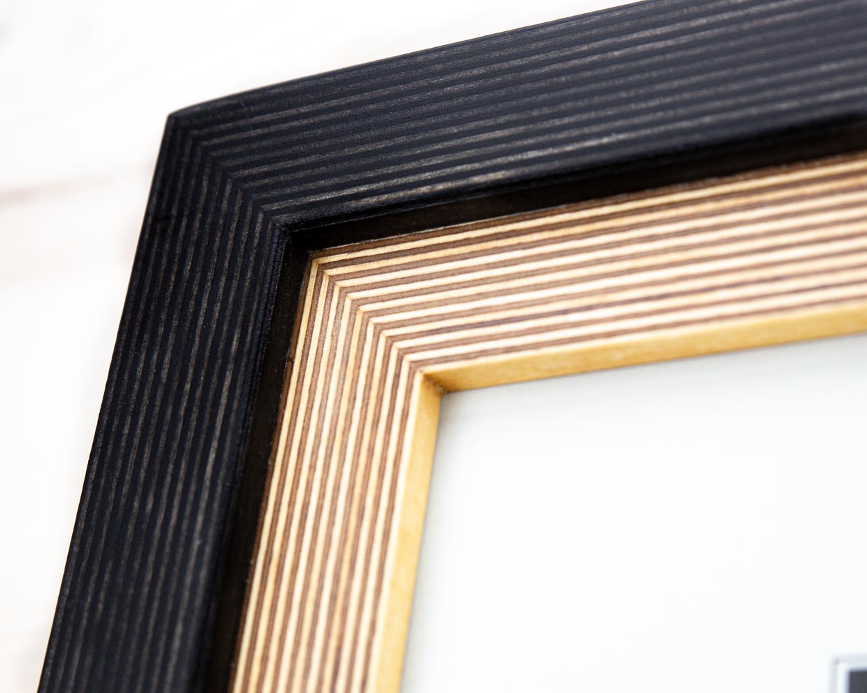 Handmade Black + Natural Picture Frame, Rustic Photo Frame with Wooden Mat, Any Custom Size A4,A3,A2, 5x7, 8x10, 12x18, 16x20, 18x24, 24x36