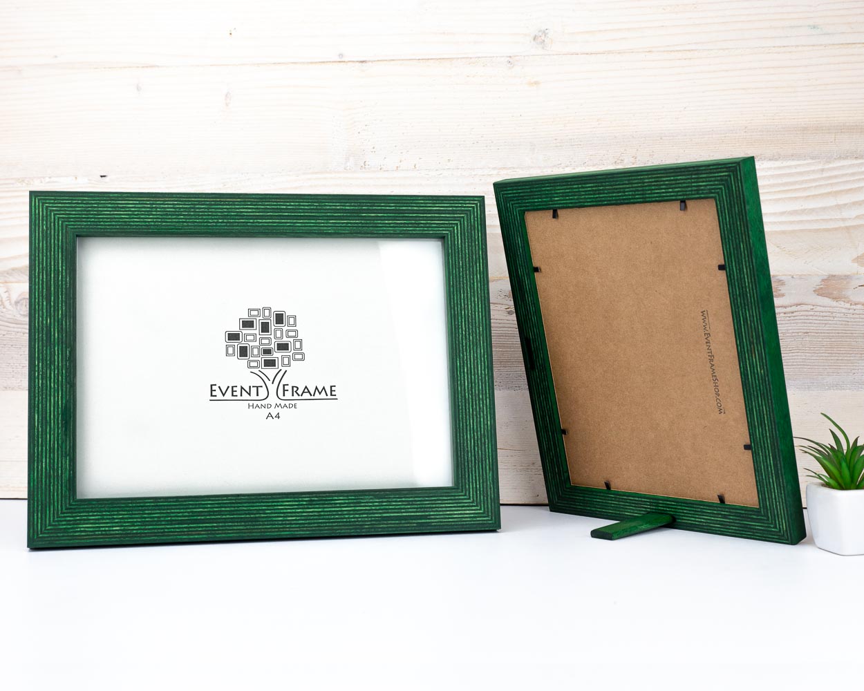 Green Picture Frame, Wooden Handmade Frame, Rustic Frame 4x4, 4x6, 5x7, 7x9 8x10, 8x12, 11x14, 8.5x11, 10x10, 10x30, A5, A4, A3, 12x16 32x40