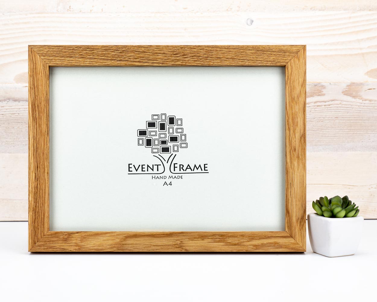 Natural Modern Design Solid Oak Hardwood Photo Frame 23mm