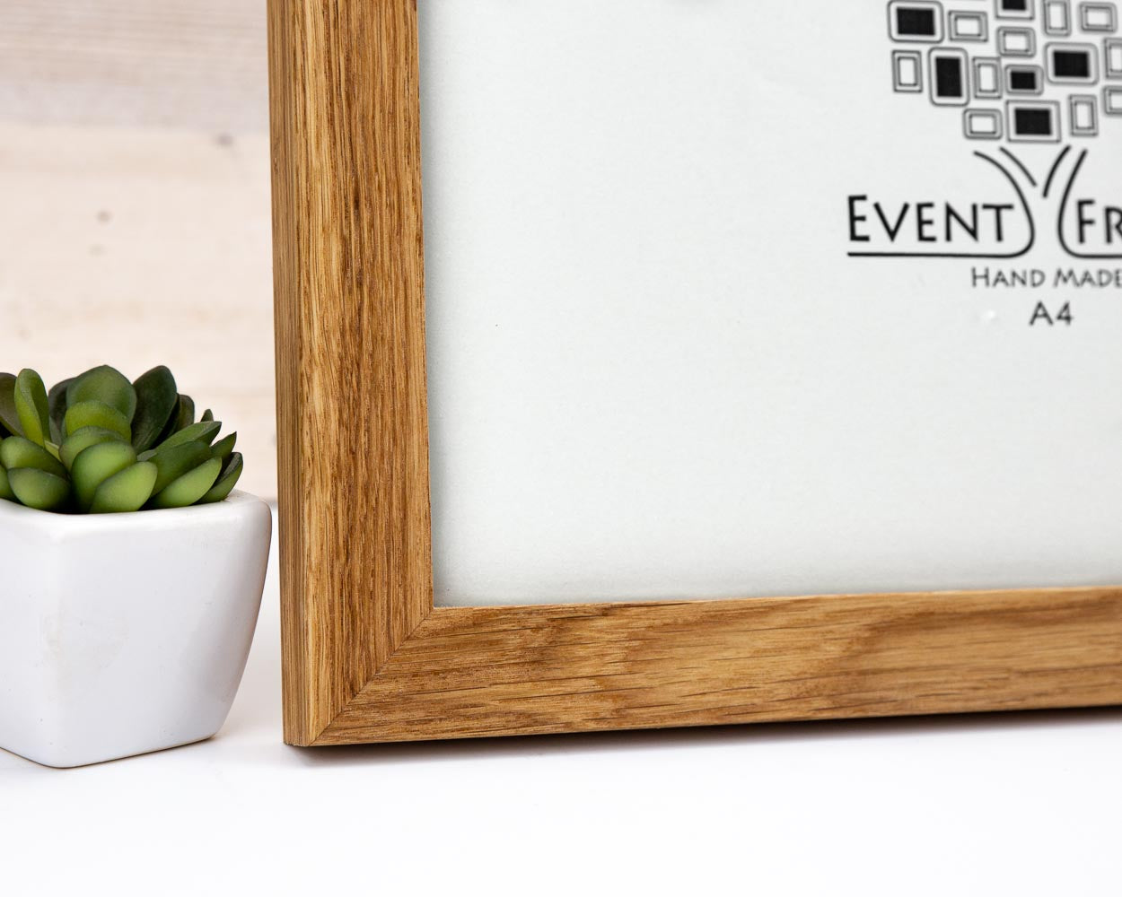 Natural Modern Design Solid Oak Hardwood Photo Frame 23mm