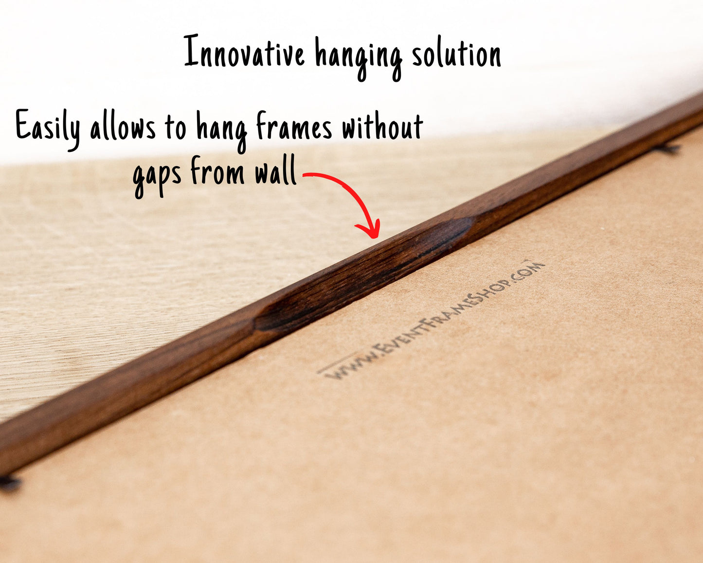 Solid Walnut Hardwood Photo Frame 1/2 Thin Edge