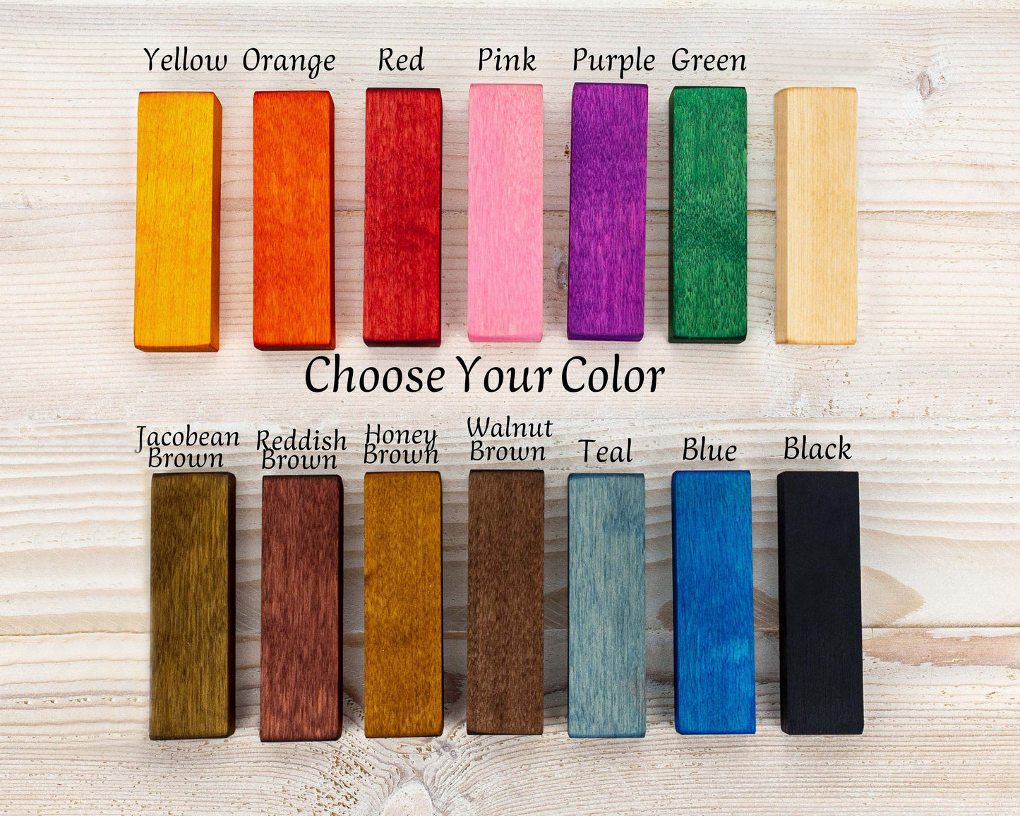 Cadre photo en bois de bouleau gravé coloré