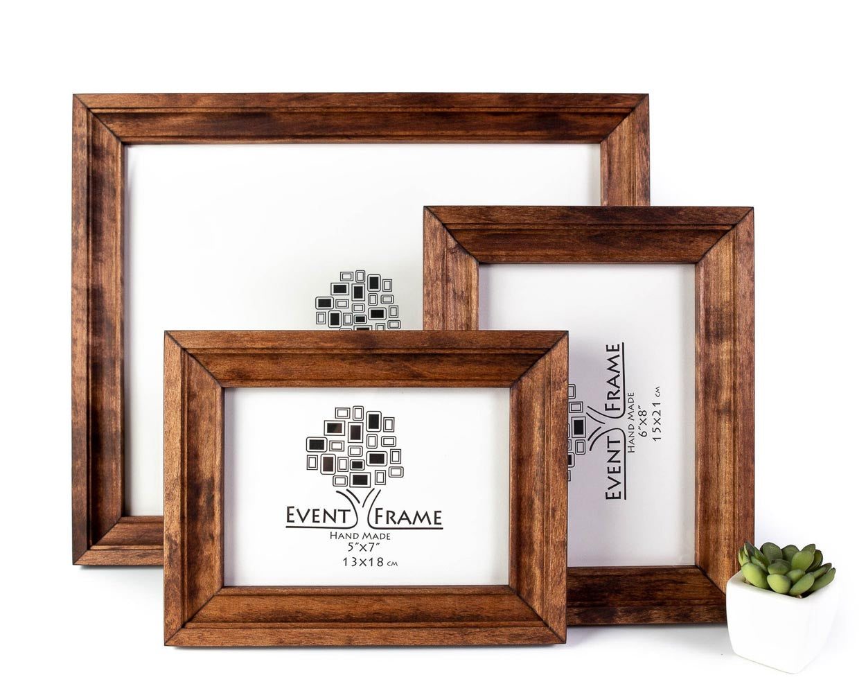 Handmade Walnut Brown Picture Frame, Rustic Custom Photo Frame, Museum Quality Birch Hardwood Frame A1 A4 8x8 12x12 14x20 20x30 36x40