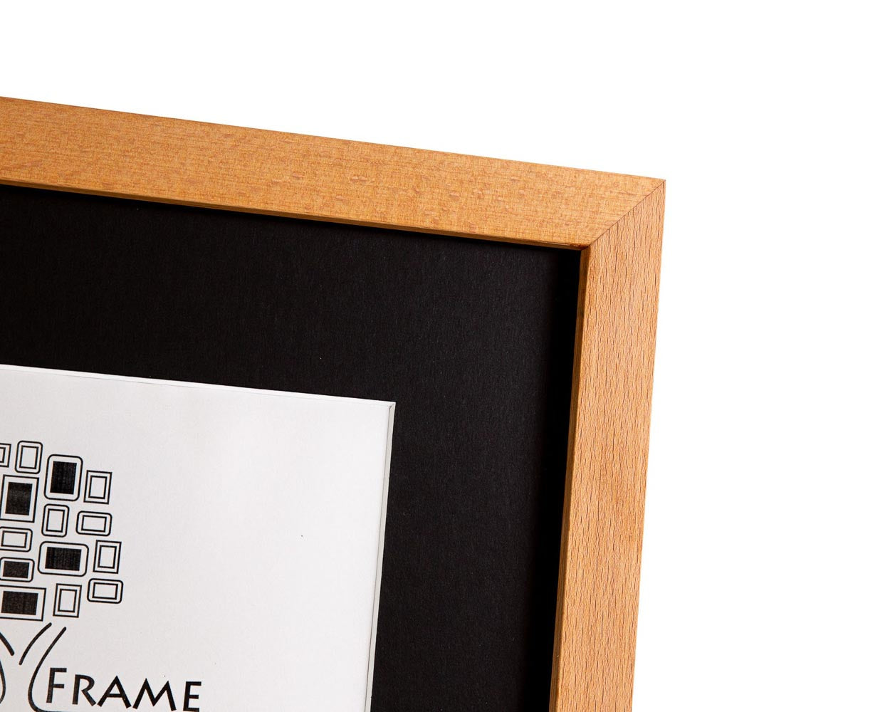 Cadre photo en bois dur de plage européen massif au design moderne, 25 mm